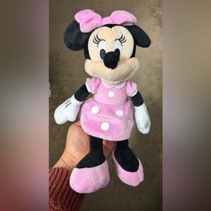 Disney Pink Minnie Mouse Plush Toy Stuffed Doll